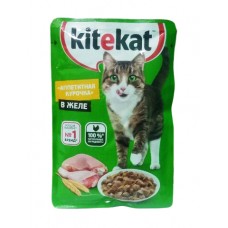 Kitekat - Влажный корм для кошек (Аппетитная курочка в желе)