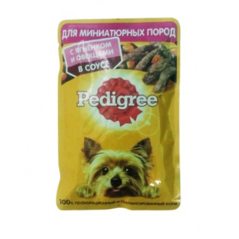 Pedigree - Жидкий корм для миниатюрных пород (С ягнёнком и овощами в соусе)