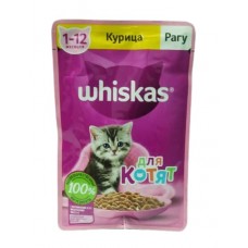 Whiskas - Влажный корм для котят (Рагу с курицей)