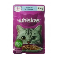 Whiskas - Влажный корм для кошек (Рагу с форелью и лососем)