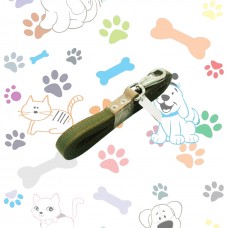 Зевс - Поводок брезентовый с мощным литым карабином для собак (2,5 метра)